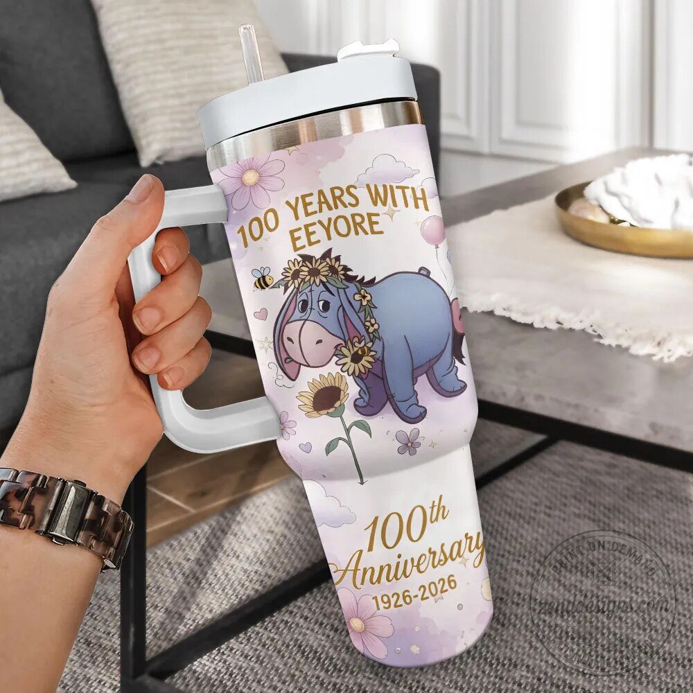 Personalized Stanley Eeyore 100th Anniversary 40oz Tumbler with Handle 5 Personalized Stanley Eeyore 100th Anniversary 40oz Tumbler with Handle