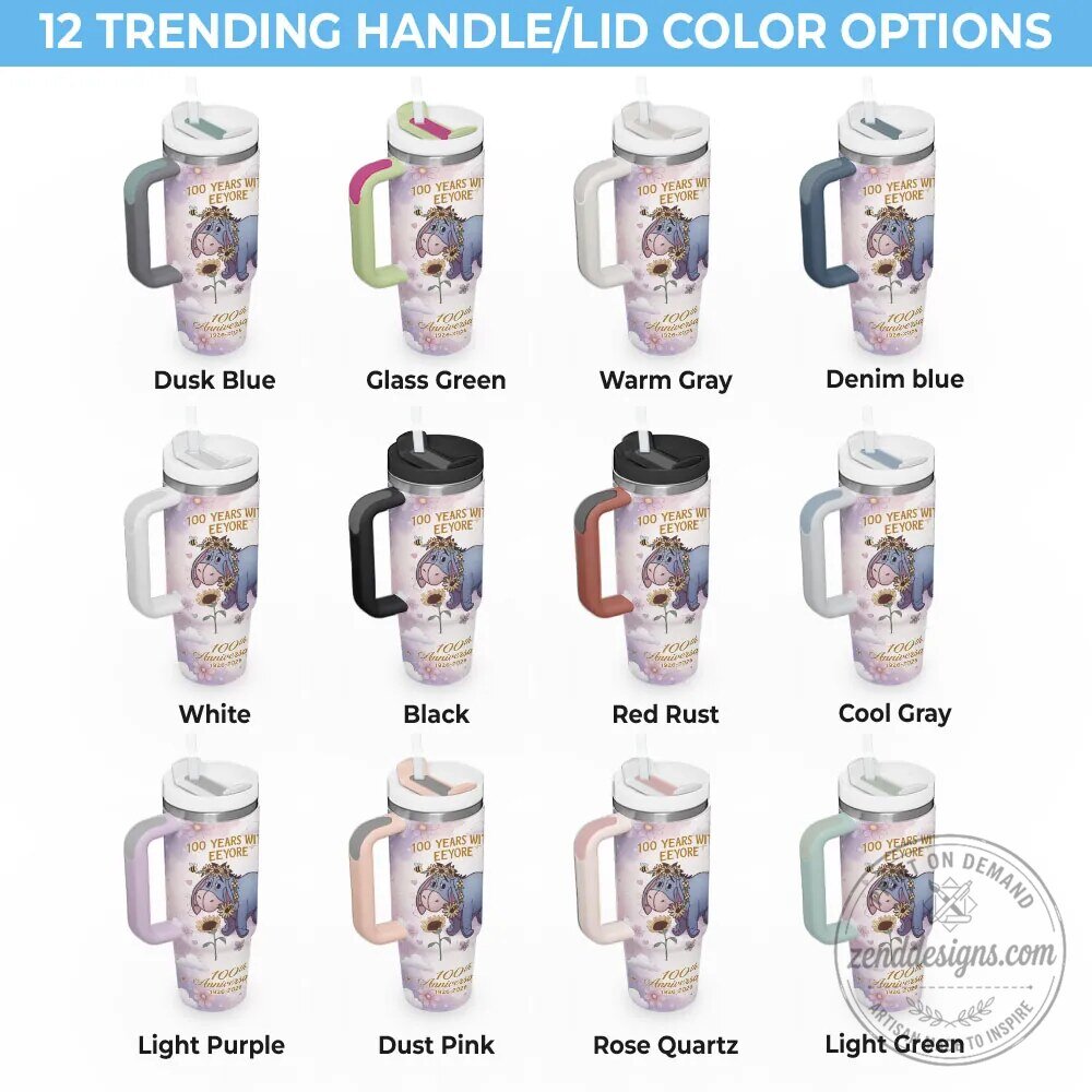 Personalized Stanley Eeyore 100th Anniversary 40oz Tumbler with Handle 6 Personalized Stanley Eeyore 100th Anniversary 40oz Tumbler with Handle