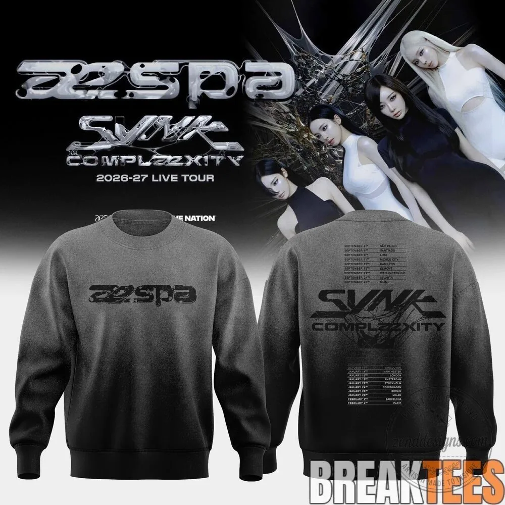 Aespa Synk Complexity Live Tour 2026-27 Black Sweatshirt 3 Aespa Synk Complexity Live Tour 2026-27 Black Sweatshirt