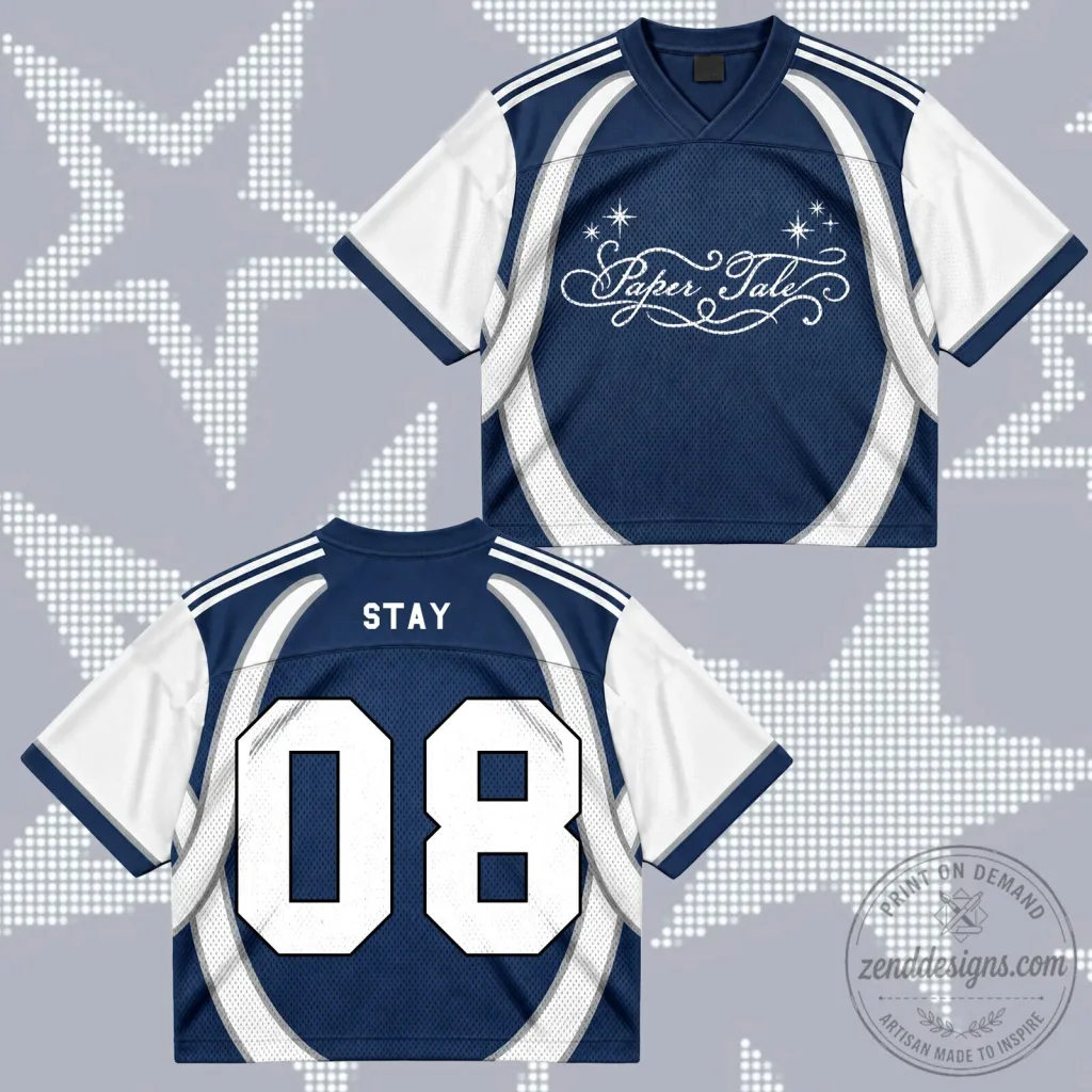 Paper Tale Stay Number Eight Football Jersey Paper Tale Stay Number Eight Football Jersey