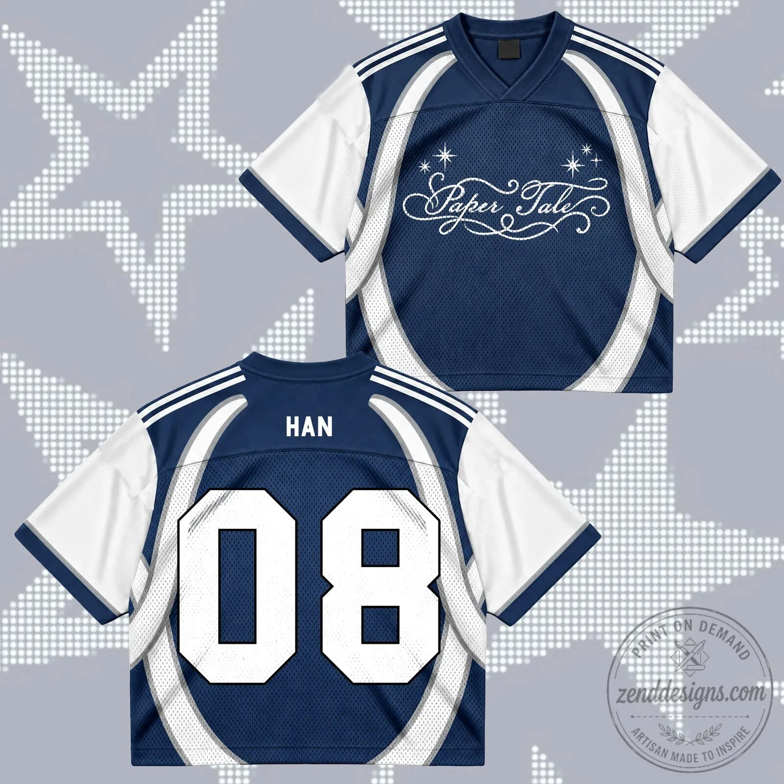 Paper Tale Stay Number Eight Football Jersey 14 Paper Tale Stay Number Eight Football Jersey