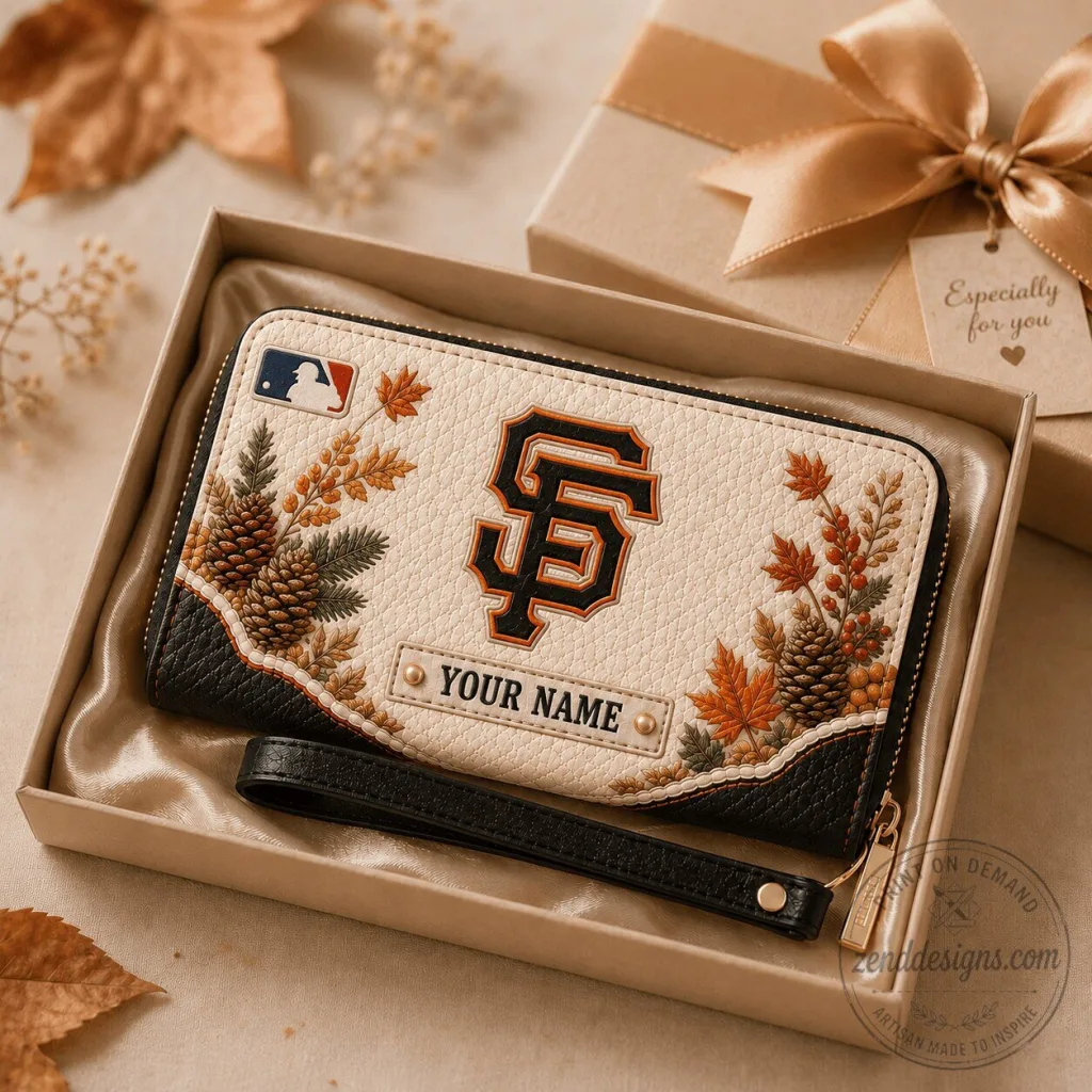 San Francisco Giants Major League Baseball Autumn Style Personalized Wallet San Francisco Giants Major League Baseball Autumn Style Personalized Wallet