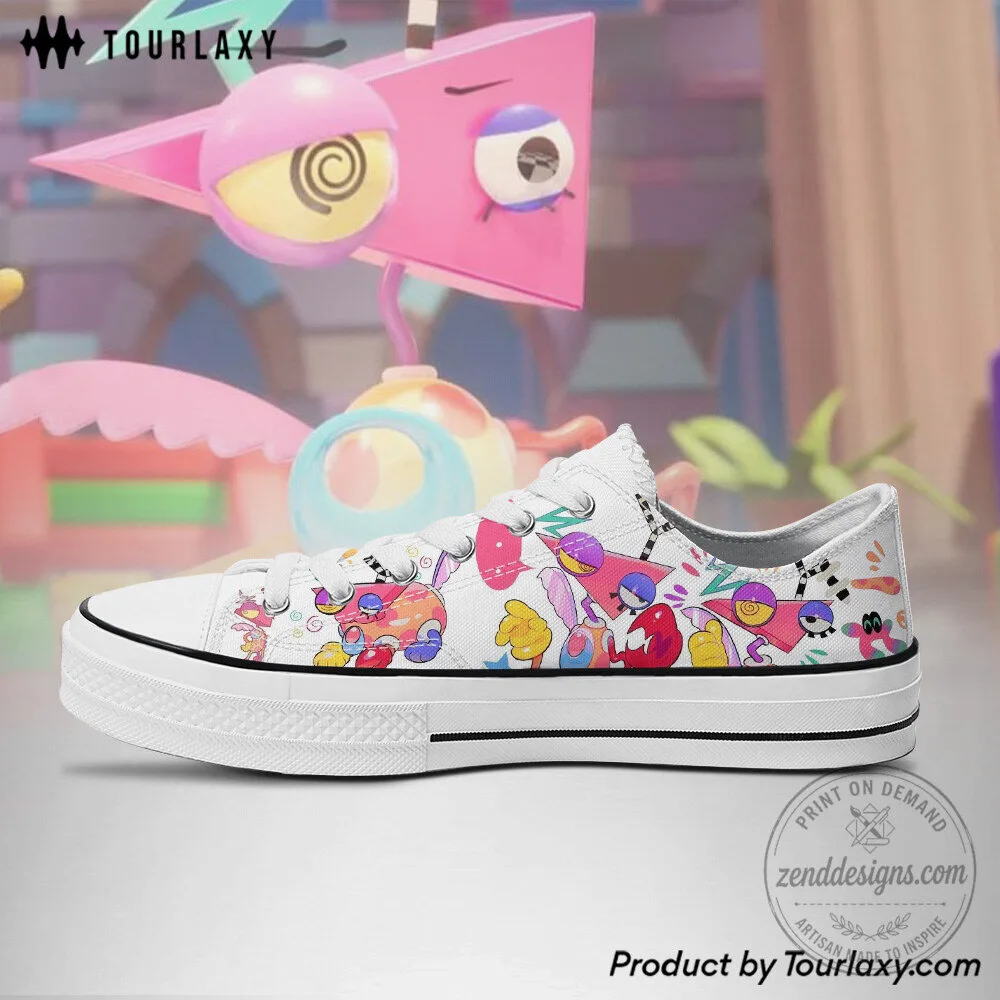The Amazing Digital Circus Zooble Character Pattern Low Top Canvas Shoes 4 The Amazing Digital Circus Zooble Character Pattern Low Top Canvas Shoes