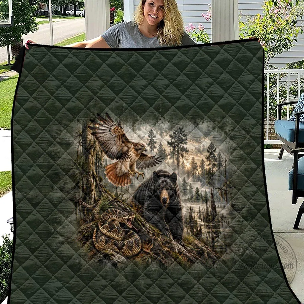 Chahta Yakni Tribe Land Of The Free Native American Wildlife Quilt