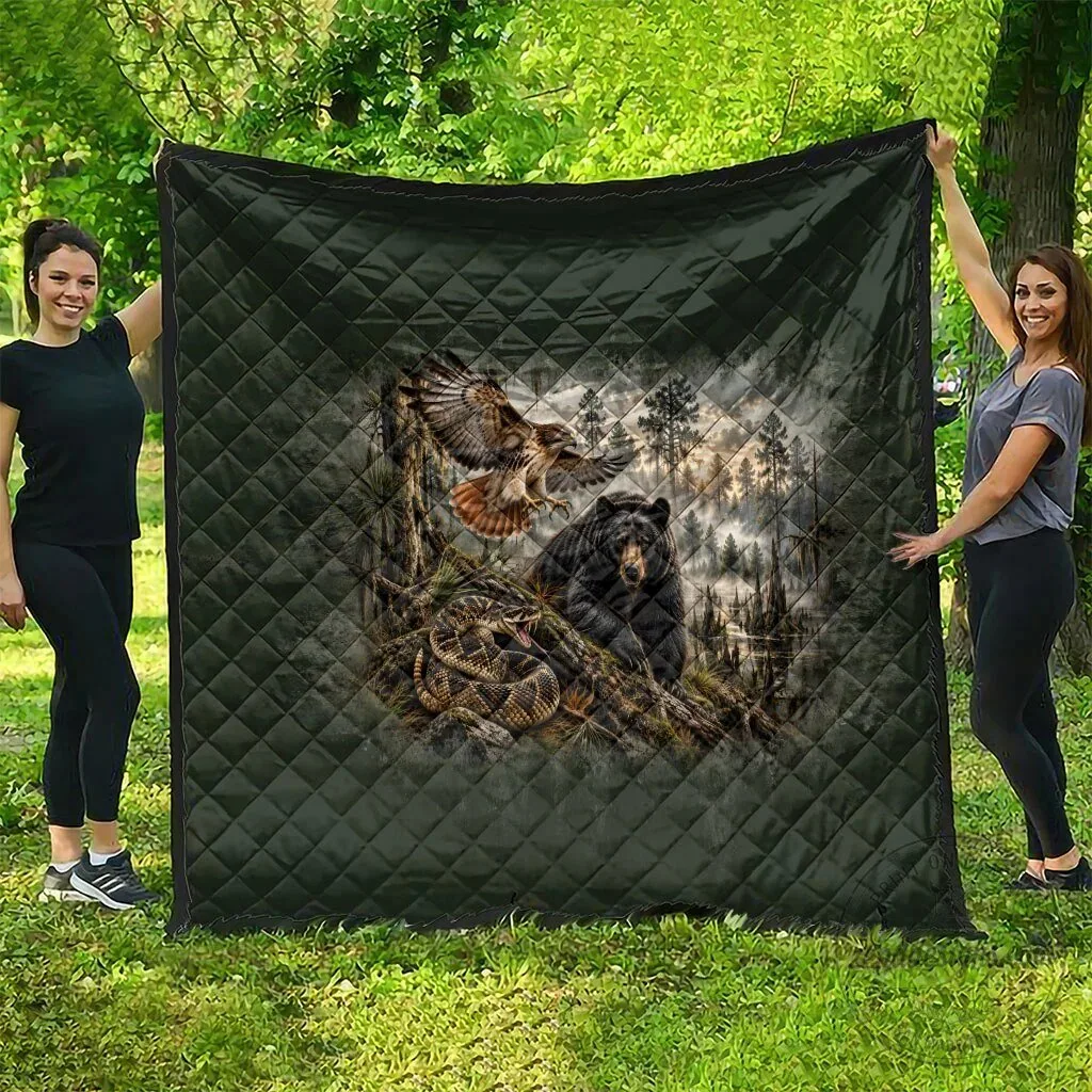 Chahta Yakni Tribe Land Of The Free Native American Wildlife Quilt 9 Chahta Yakni Tribe Land Of The Free Native American Wildlife Quilt