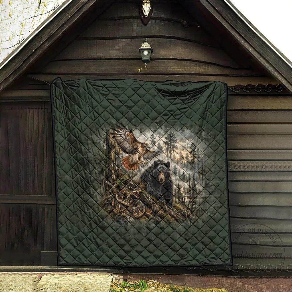 Chahta Yakni Tribe Land Of The Free Native American Wildlife Quilt 12 Chahta Yakni Tribe Land Of The Free Native American Wildlife Quilt