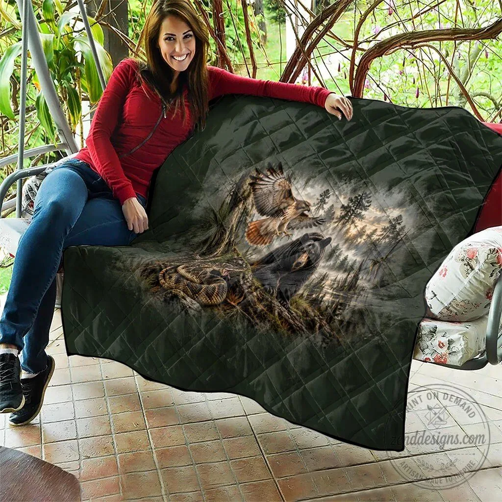 Chahta Yakni Tribe Land Of The Free Native American Wildlife Quilt 13 Chahta Yakni Tribe Land Of The Free Native American Wildlife Quilt