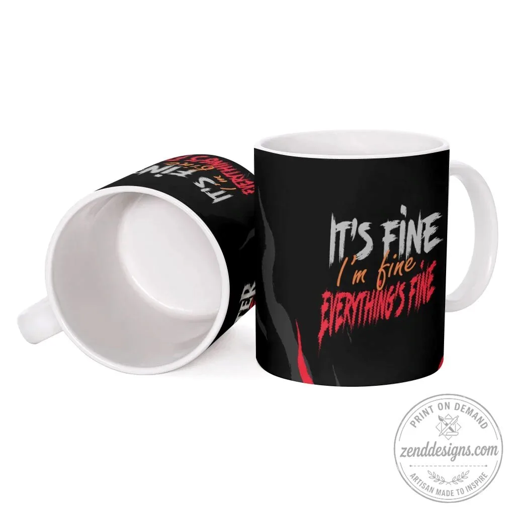 Dumpster Fire Everything Is Fine Heavy Metal Flame Skull Sarcastic Art Coffee Mug 7 Dumpster Fire Everything Is Fine Heavy Metal Flame Skull Sarcastic Art Coffee Mug