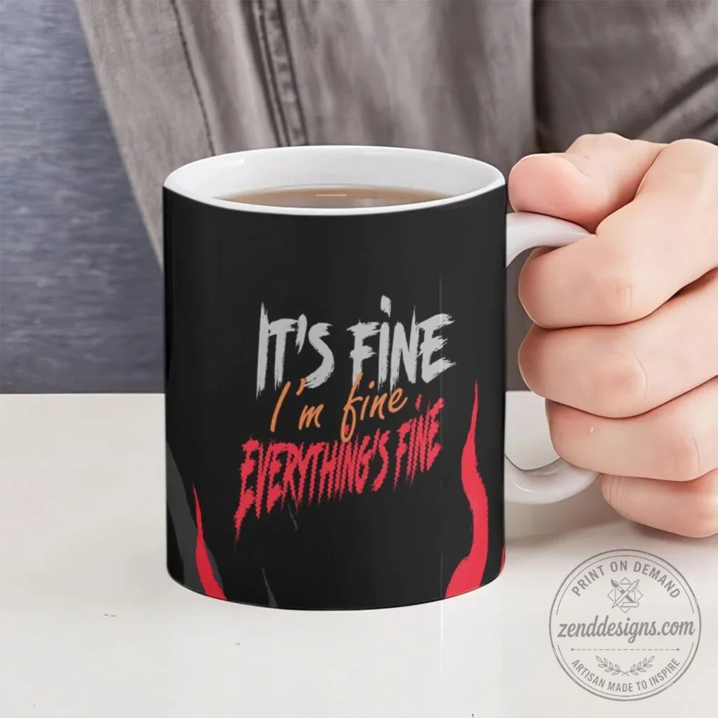 Dumpster Fire Everything Is Fine Heavy Metal Flame Skull Sarcastic Art Coffee Mug 10 Dumpster Fire Everything Is Fine Heavy Metal Flame Skull Sarcastic Art Coffee Mug