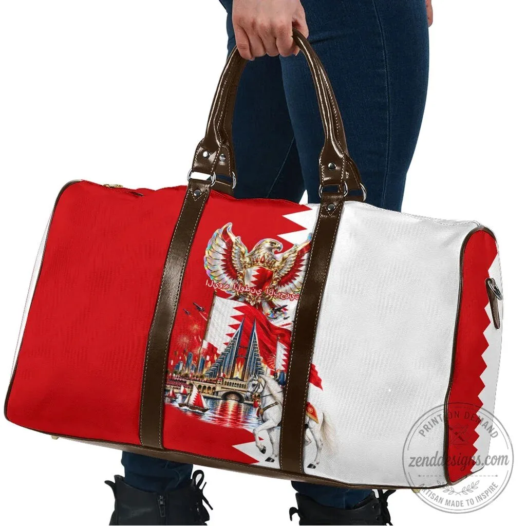 Bahrain National Day Travel Bag Cultural Emblem Flag Horse Knight 7 Bahrain National Day Travel Bag Cultural Emblem Flag Horse Knight