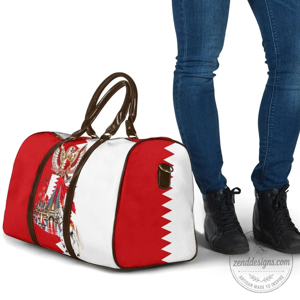 Bahrain National Day Travel Bag Cultural Emblem Flag Horse Knight 8 Bahrain National Day Travel Bag Cultural Emblem Flag Horse Knight