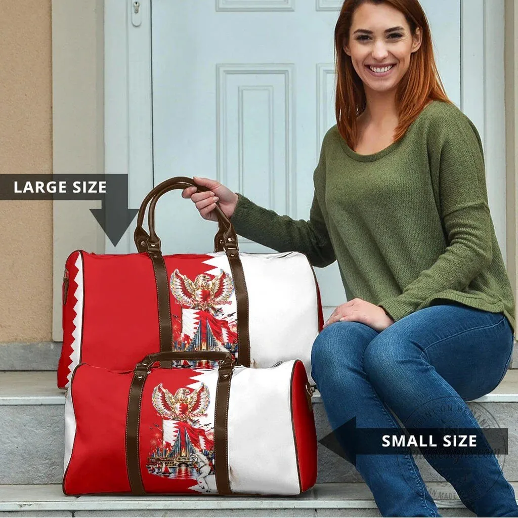 Bahrain National Day Travel Bag Cultural Emblem Flag Horse Knight 10 Bahrain National Day Travel Bag Cultural Emblem Flag Horse Knight