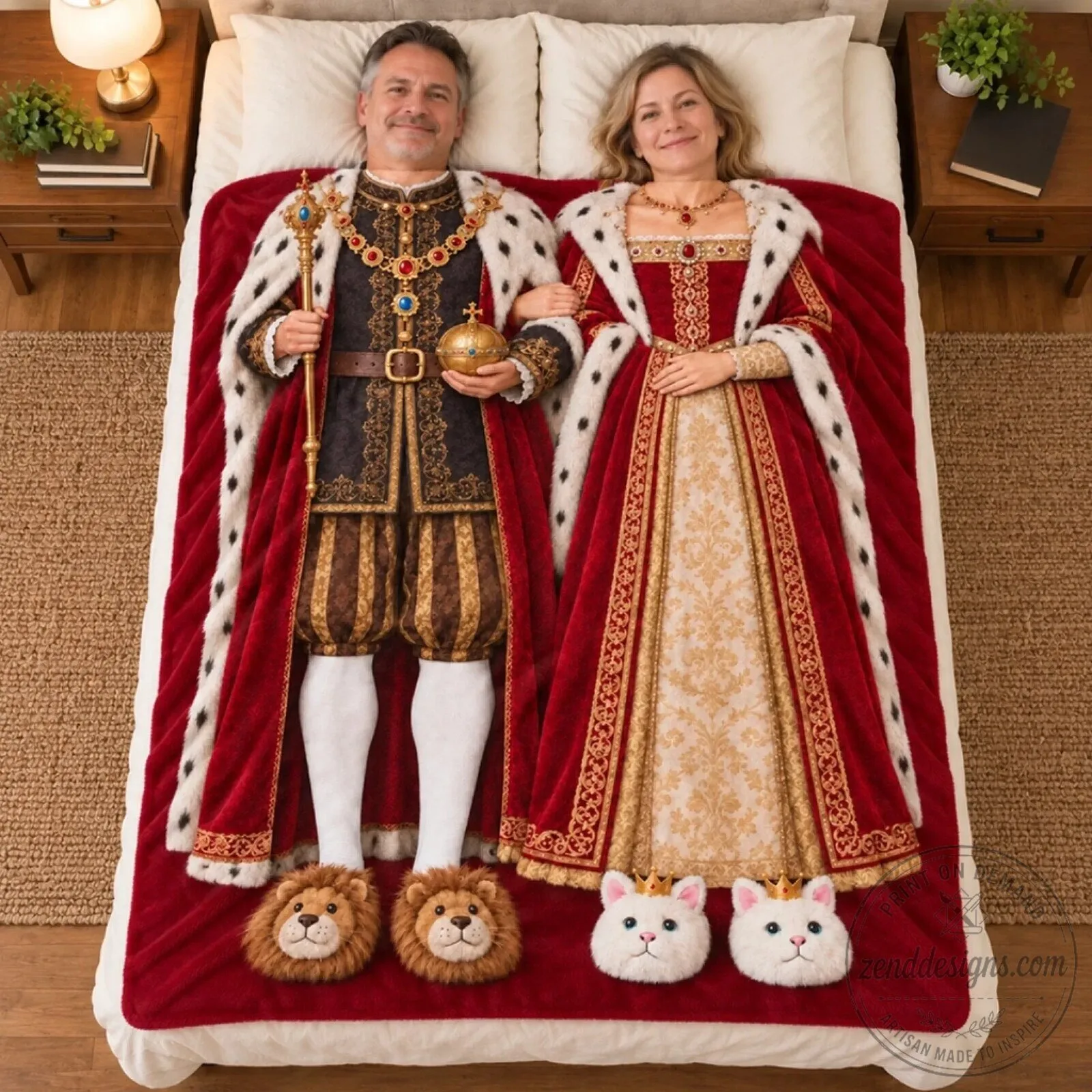 My King And My Queen Personalized Couple Blanket - Custom Name Christmas Gift 7 My King And My Queen Personalized Couple Blanket - Custom Name Christmas Gift