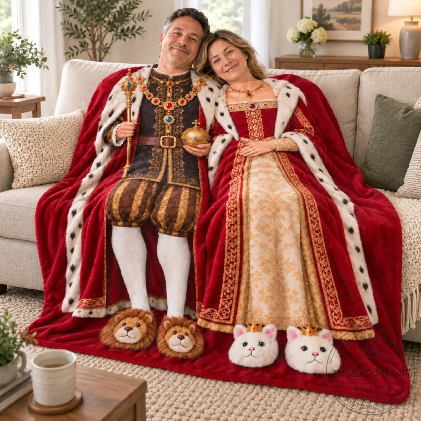 My King And My Queen Personalized Couple Blanket - Custom Name Christmas Gift 8 My King And My Queen Personalized Couple Blanket - Custom Name Christmas Gift