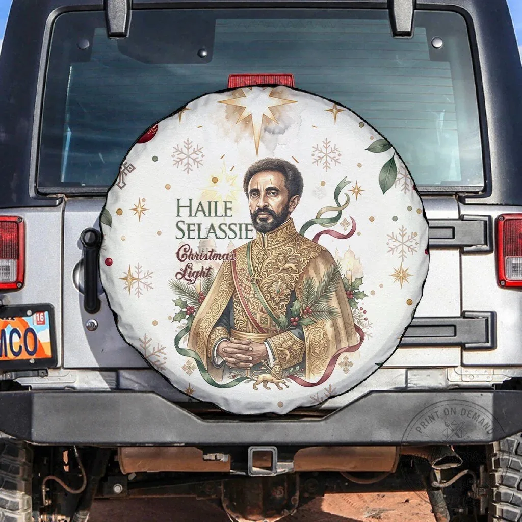 Haile Selassie Christmas Light Royal Ethiopian Orthodox Vintage Style Tire Cover 4 Haile Selassie Christmas Light Royal Ethiopian Orthodox Vintage Style Tire Cover