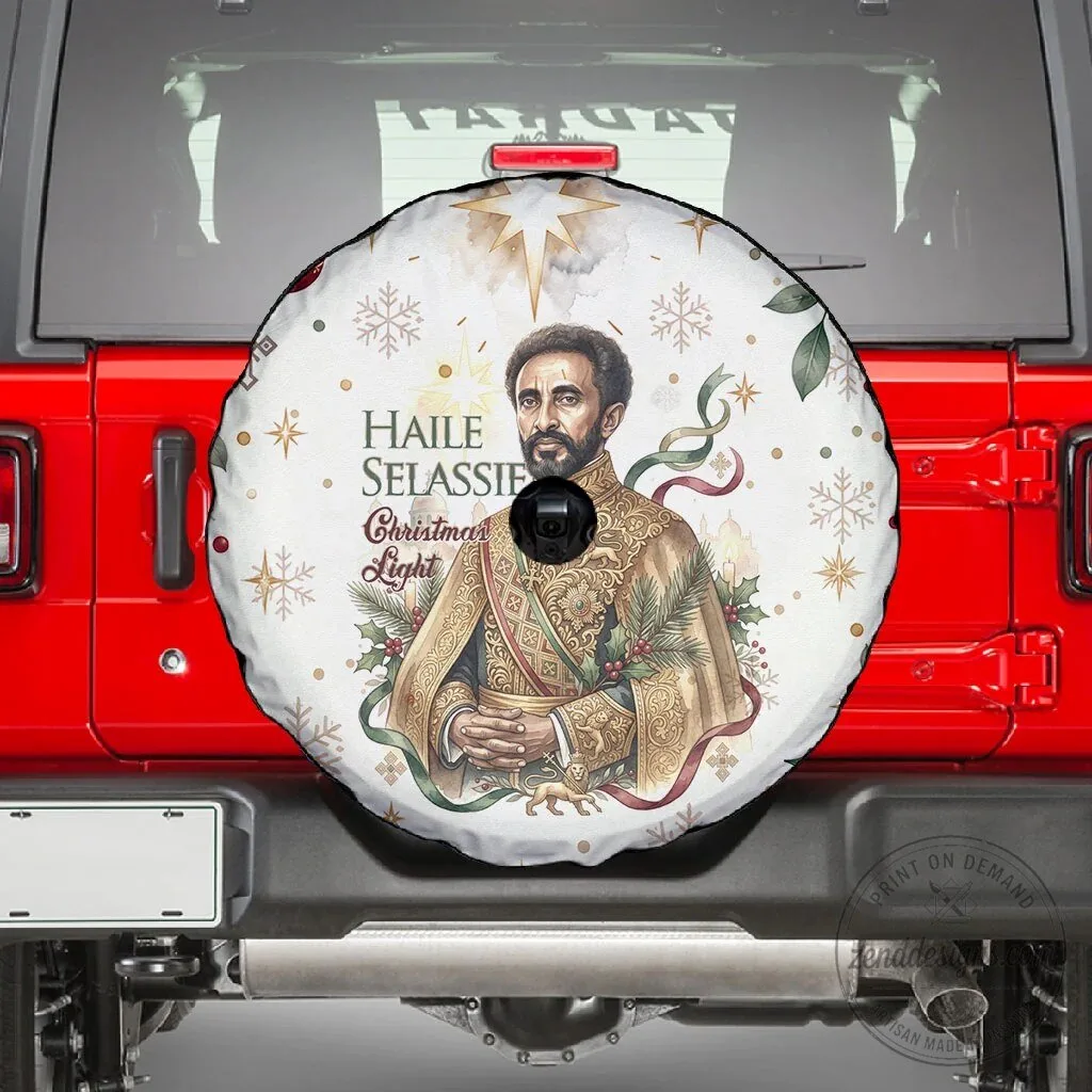 Haile Selassie Christmas Light Royal Ethiopian Orthodox Vintage Style Tire Cover 5 Haile Selassie Christmas Light Royal Ethiopian Orthodox Vintage Style Tire Cover