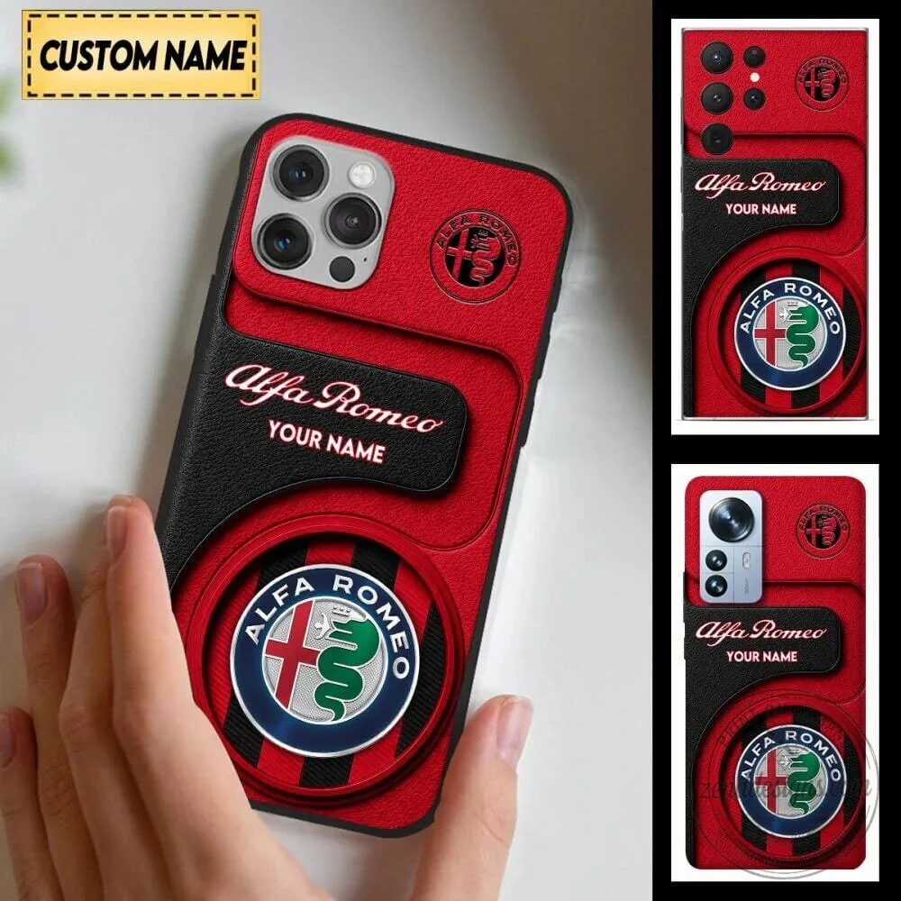 Alfa Romeo Custom Name Phone Case for iPhone and Samsung Galaxy