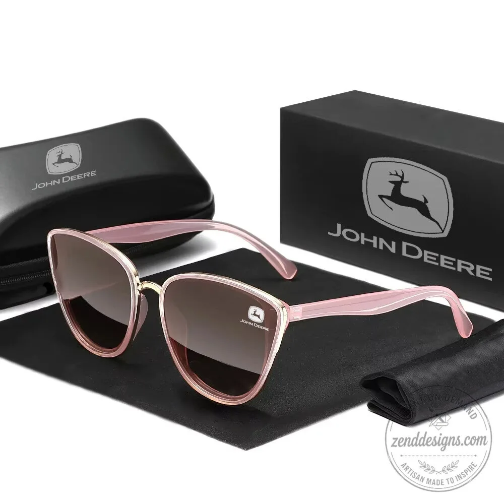 John Deere Branded Cat Eye Style Women's Fashion Sunglasses 8 John Deere Branded Cat Eye Style Women