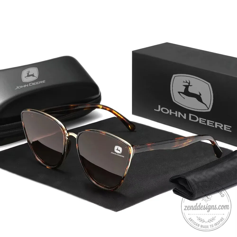 John Deere Branded Cat Eye Style Women's Fashion Sunglasses 9 John Deere Branded Cat Eye Style Women