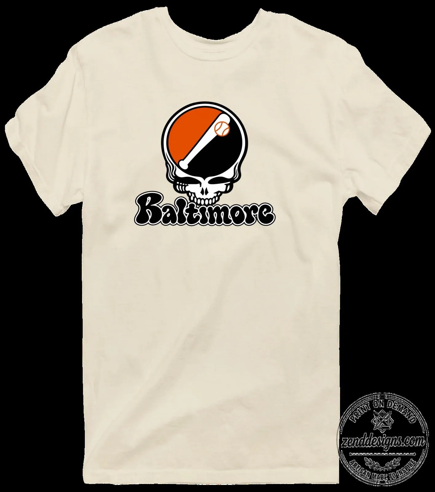Baltimore Orioles Grateful Dead Steal Your Face Baseball Fan T-Shirt