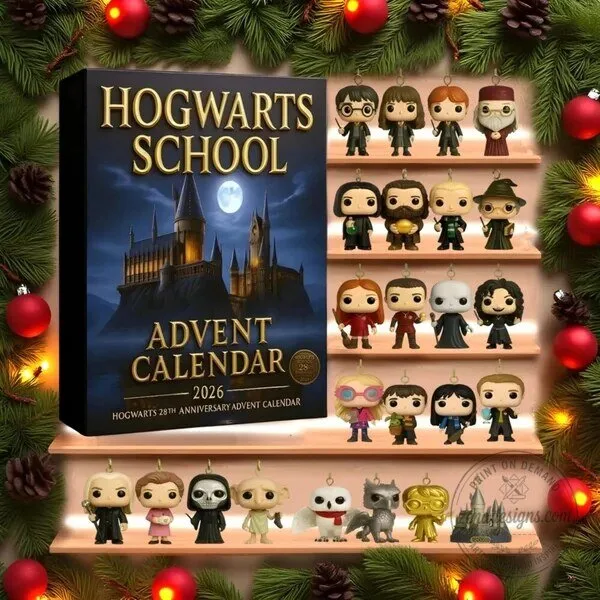 Harry Potter Hogwarts School 2026 Advent Calendar with Funko Pop Ornaments