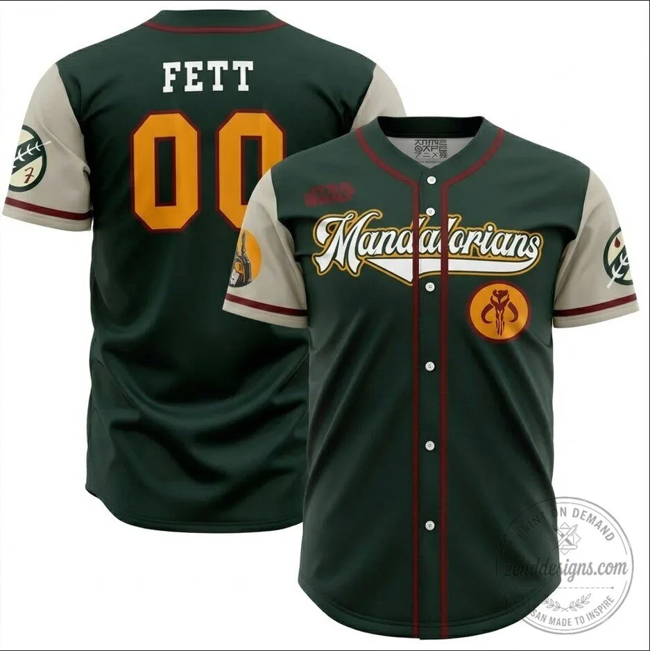 The Mandalorian Star Wars Boba Fett Baseball Jersey