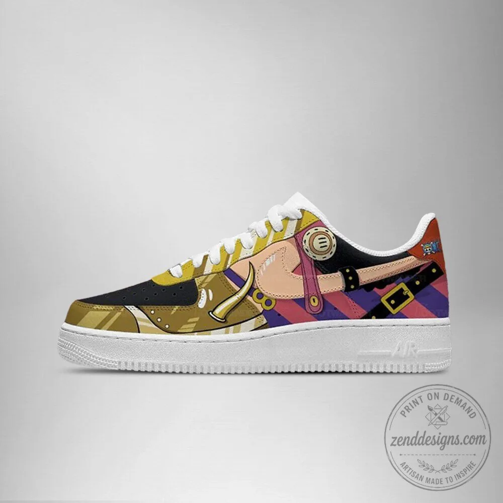One Piece Usopp Character Design Custom Printed Casual Sneakers 4 One Piece Usopp Character Design Custom Printed Casual Sneakers