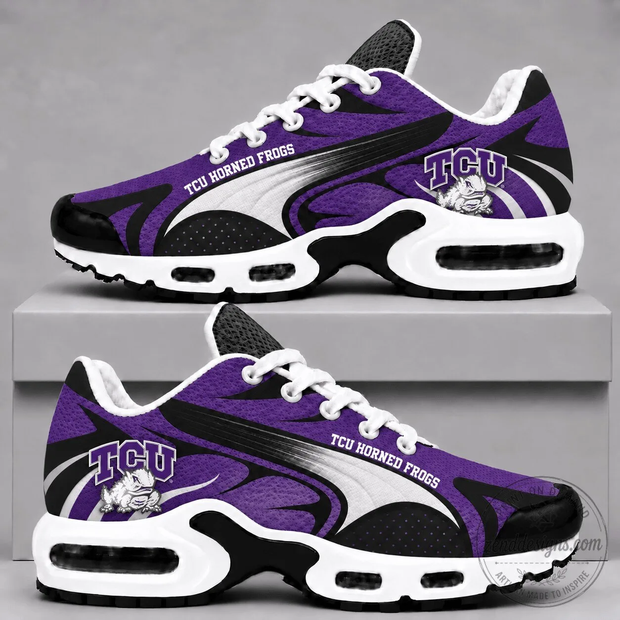 Texas Christian University Horned Frogs Team Logo Sneakers