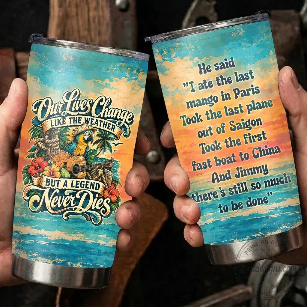 Jimmy Buffett Last Mango In Paris Lyrics Parrothead Tumbler 7 Jimmy Buffett Last Mango In Paris Lyrics Parrothead Tumbler