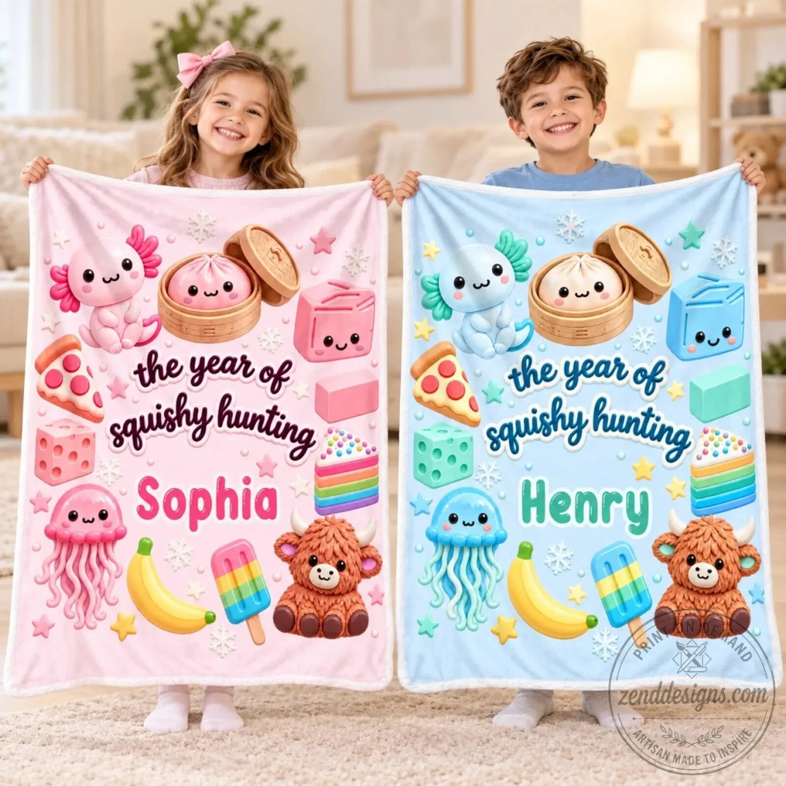 Personalized Squishy Hunting The Year Of Squishy Hunting Kids Blanket 13 Personalized Squishy Hunting The Year Of Squishy Hunting Kids Blanket