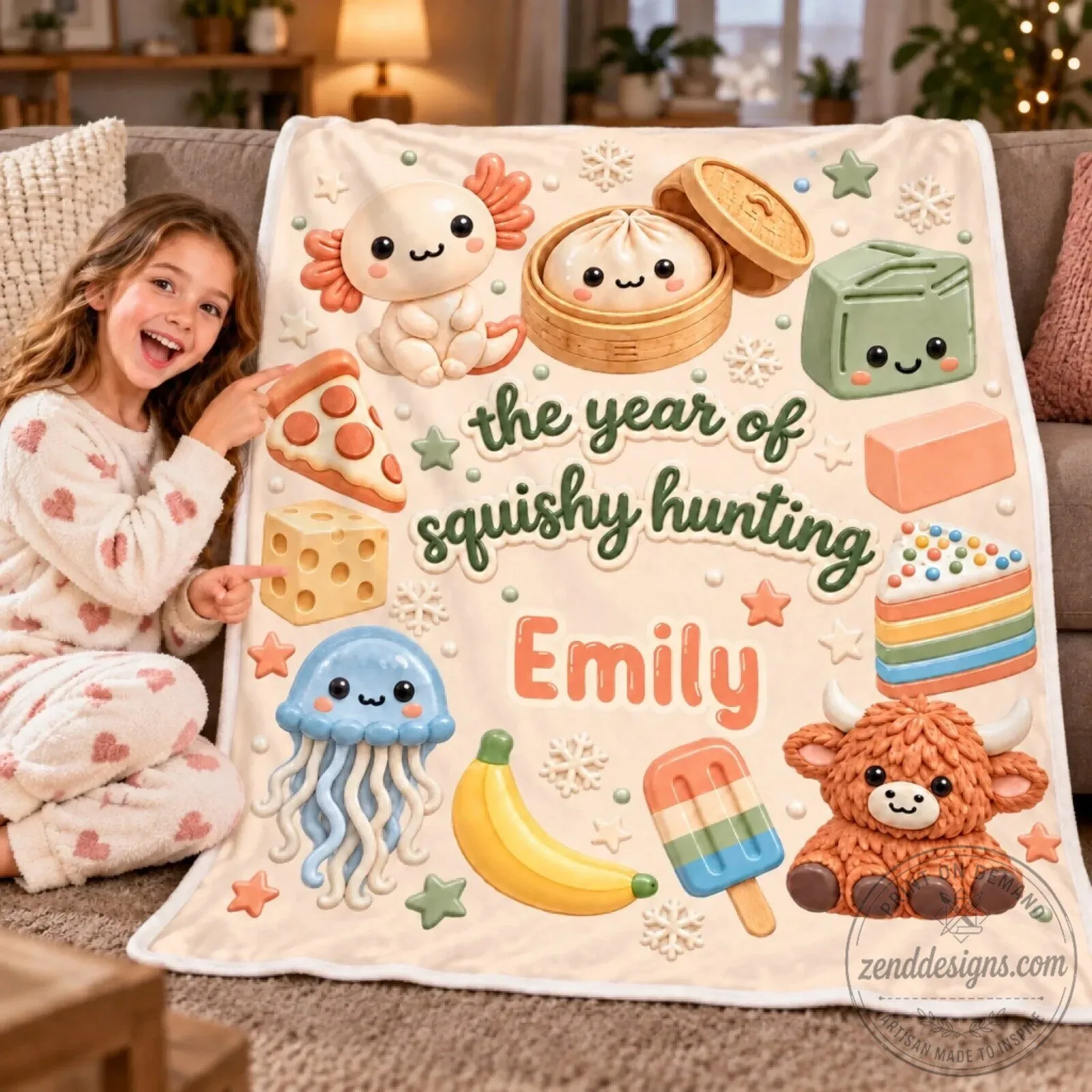 Personalized Squishy Hunting The Year Of Squishy Hunting Kids Blanket 14 Personalized Squishy Hunting The Year Of Squishy Hunting Kids Blanket