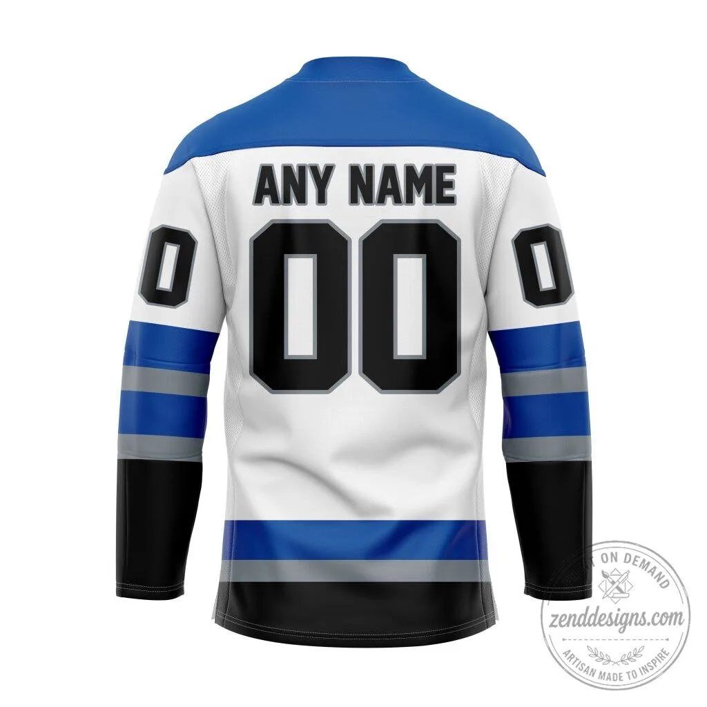 Saint John Sea Dogs Personalized Away Lace Hockey Jersey 3 Saint John Sea Dogs Personalized Away Lace Hockey Jersey
