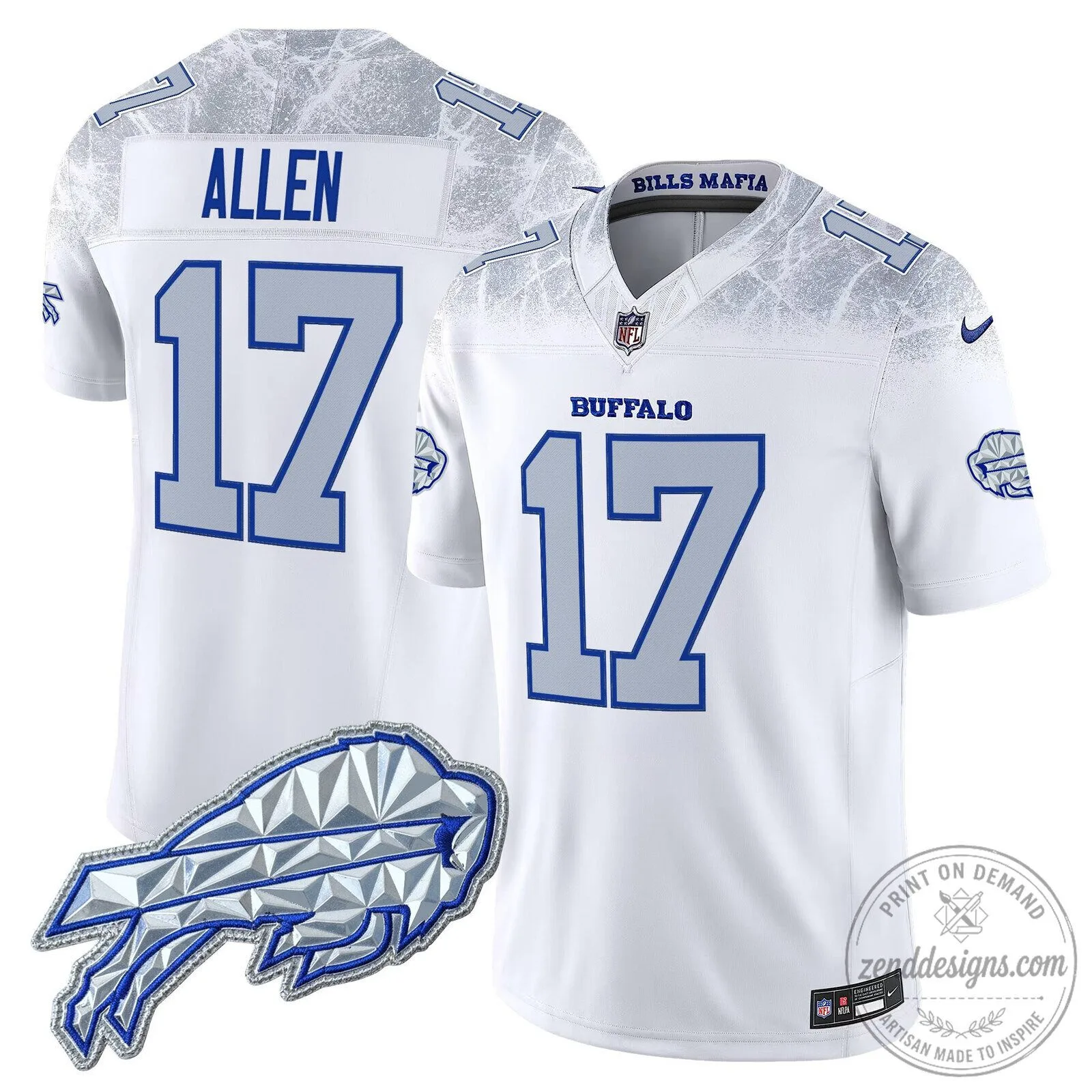 Buffalo Bills Josh Allen Vapor Limited Football Jersey 21 Buffalo Bills Josh Allen Vapor Limited Football Jersey