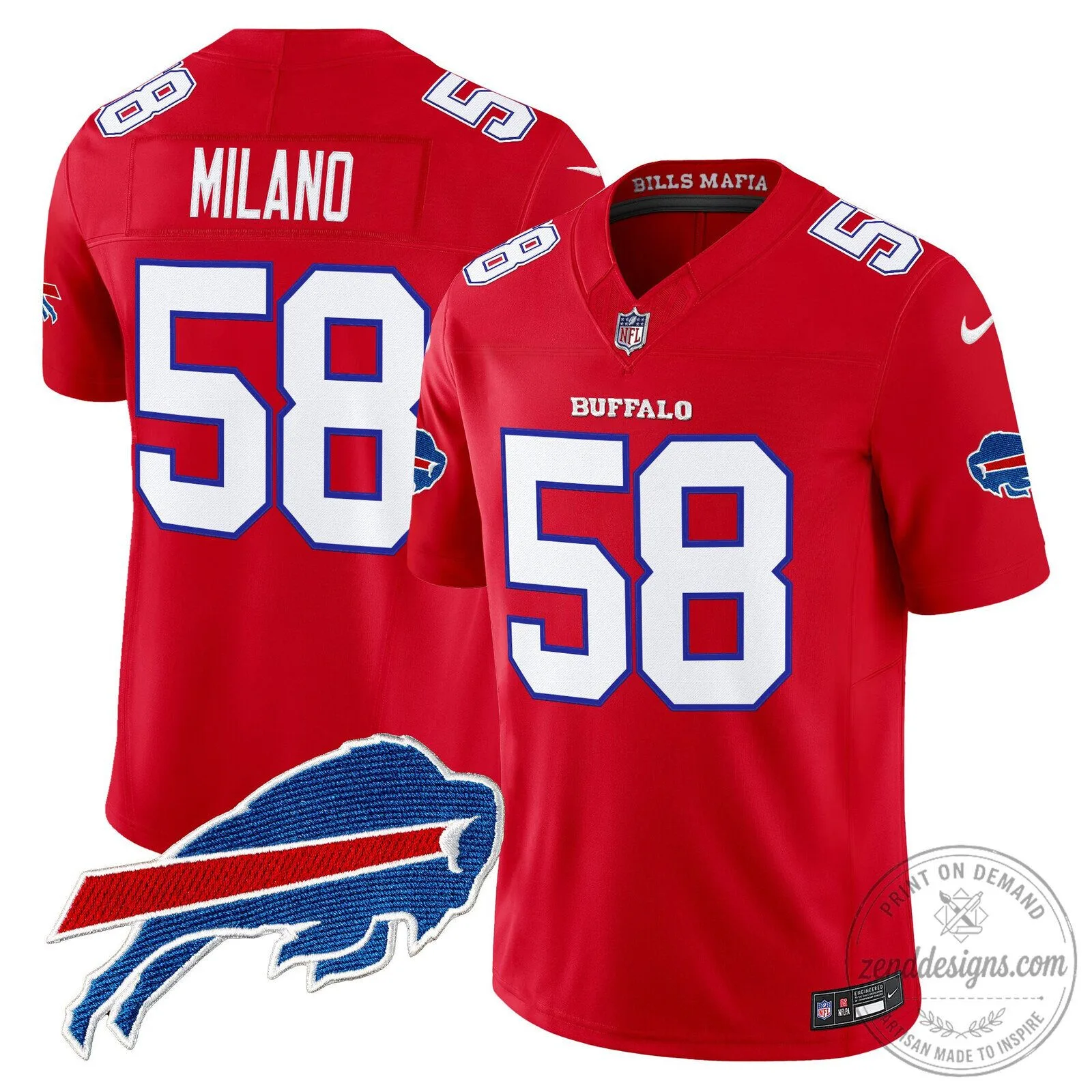 Buffalo Bills Josh Allen Vapor Limited Football Jersey 38 Buffalo Bills Josh Allen Vapor Limited Football Jersey