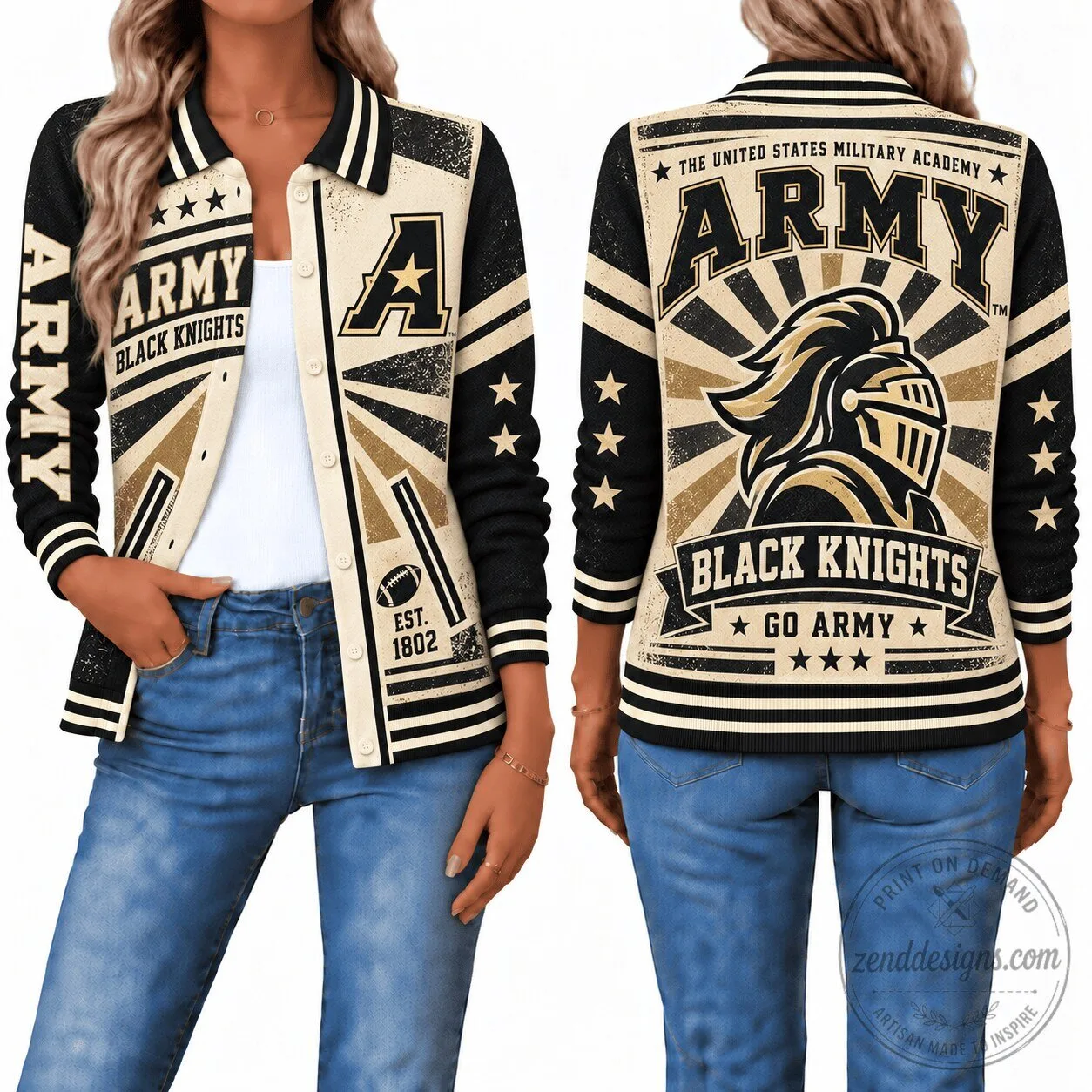 Army Black Knights United States Military Academy Bomber Jacket