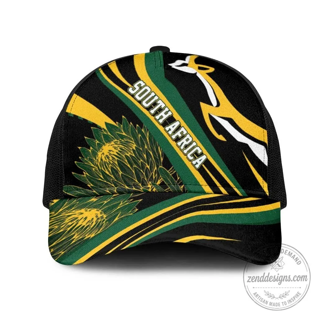 South Africa Springboks Rugby Team Protea Flower Baseball Cap