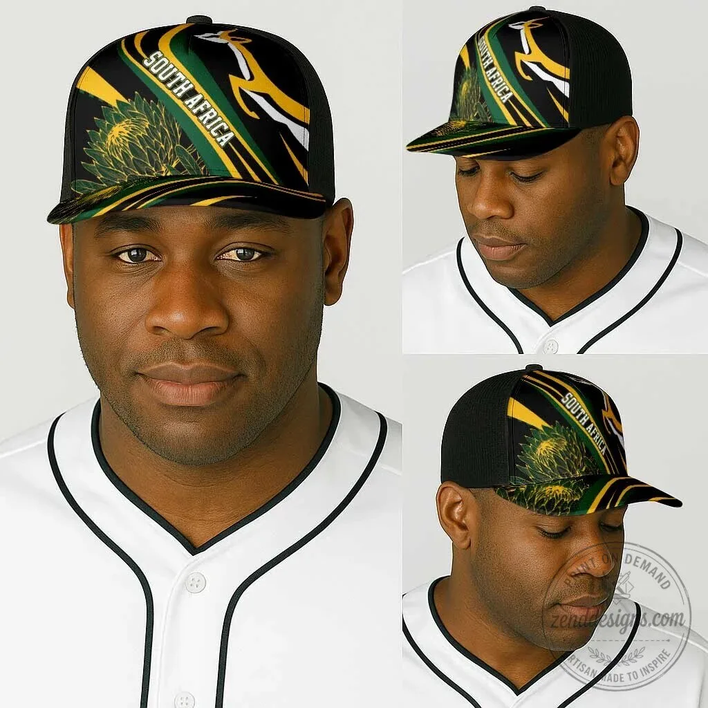 South Africa Springboks Rugby Team Protea Flower Baseball Cap 10 South Africa Springboks Rugby Team Protea Flower Baseball Cap
