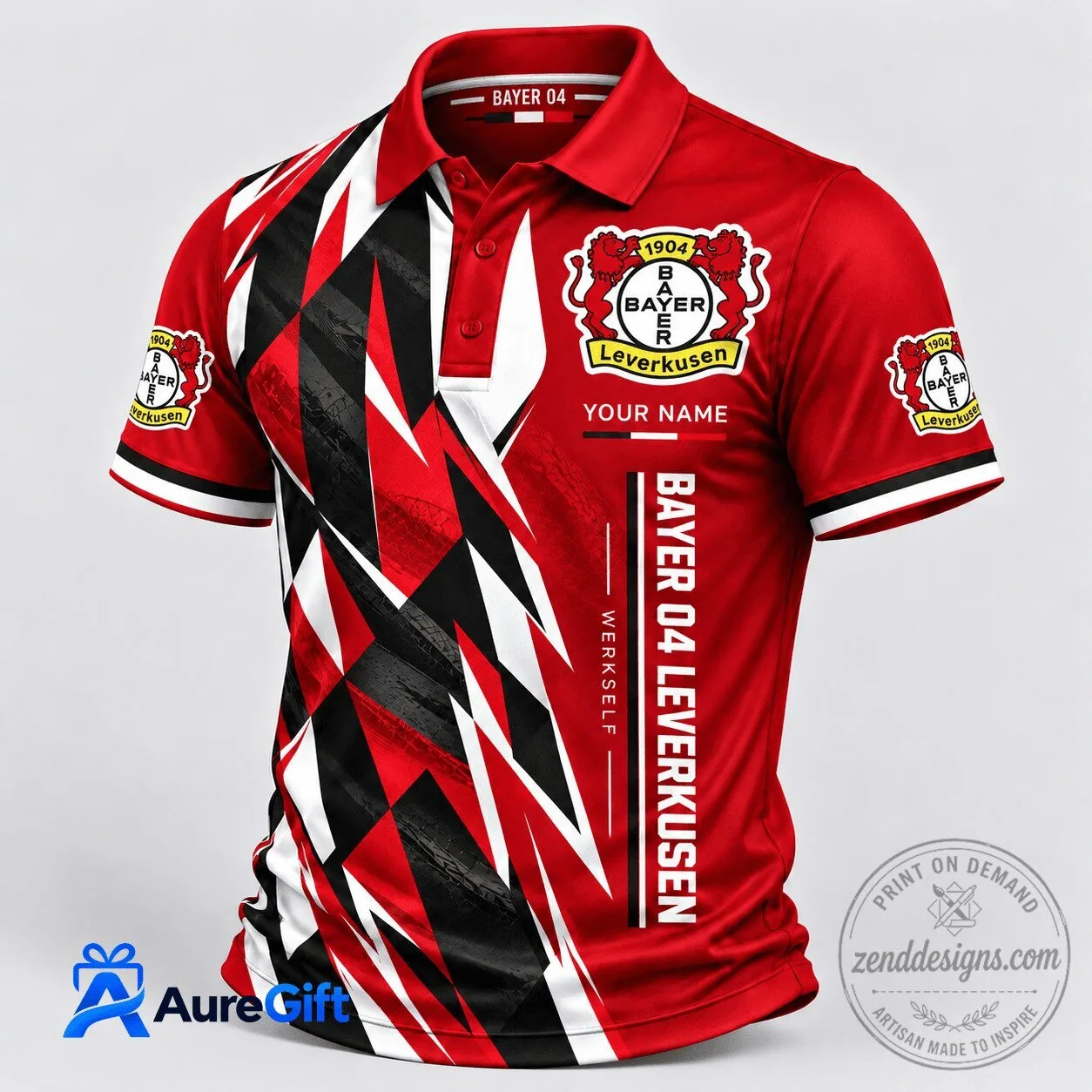 Bayer 04 Leverkusen Bundesliga Matchday Personalized Polo Shirt