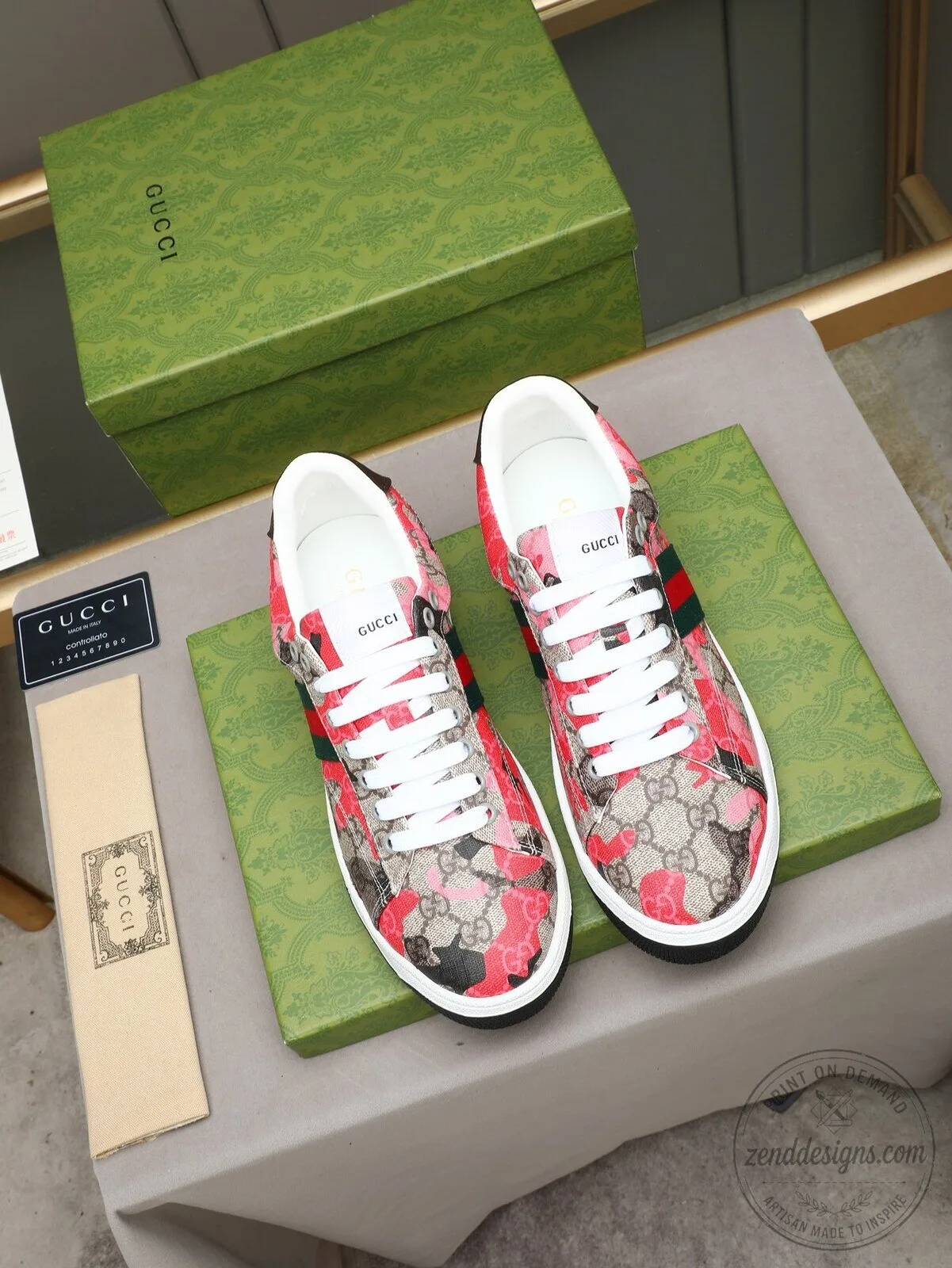 Gucci Floral Print Ace Sneakers for Women - Designer Low-Top Casual Shoes 5 Gucci Floral Print Ace Sneakers for Women - Designer Low-Top Casual Shoes