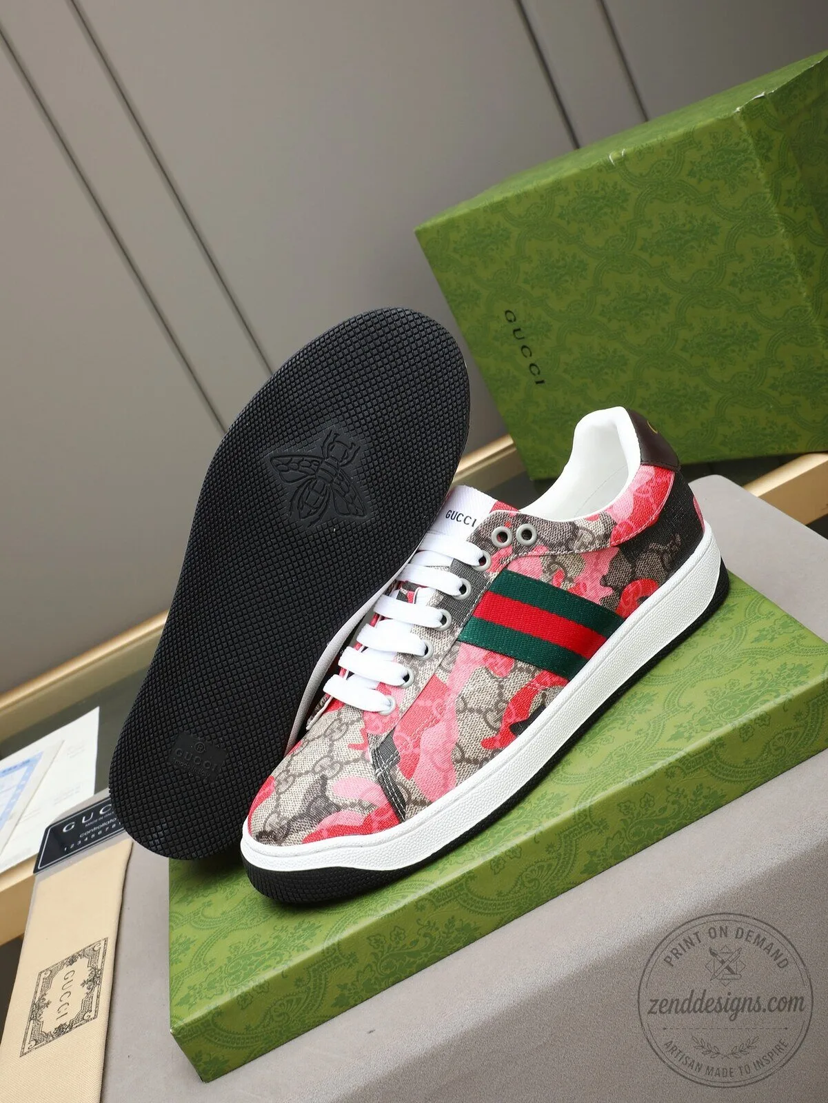 Gucci Floral Print Ace Sneakers for Women - Designer Low-Top Casual Shoes 6 Gucci Floral Print Ace Sneakers for Women - Designer Low-Top Casual Shoes