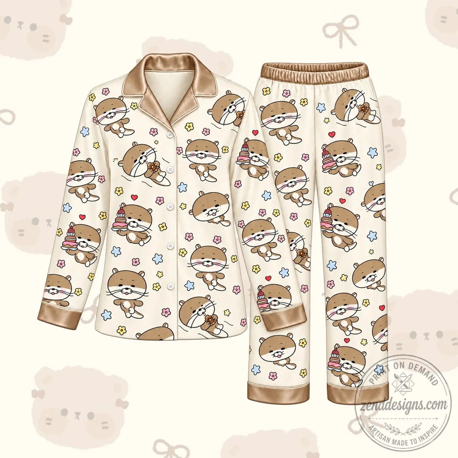 BOYNEXTDOOR Riwoo DALRING Mascot Pastel Doodle Pajama Set for Onedoor Fans