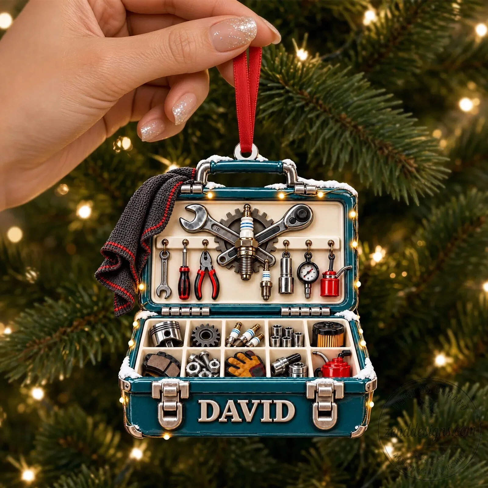 Personalized Mechanic Tool Box Christmas Tree Ornament Custom Name Gift For Mechanics 6 Personalized Mechanic Tool Box Christmas Tree Ornament Custom Name Gift For Mechanics