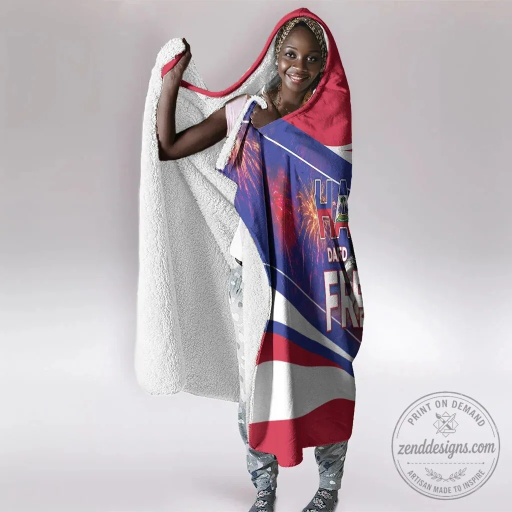 Haiti Dared To Be Free Independence Day Patriotic Hooded Blanket 5 Haiti Dared To Be Free Independence Day Patriotic Hooded Blanket