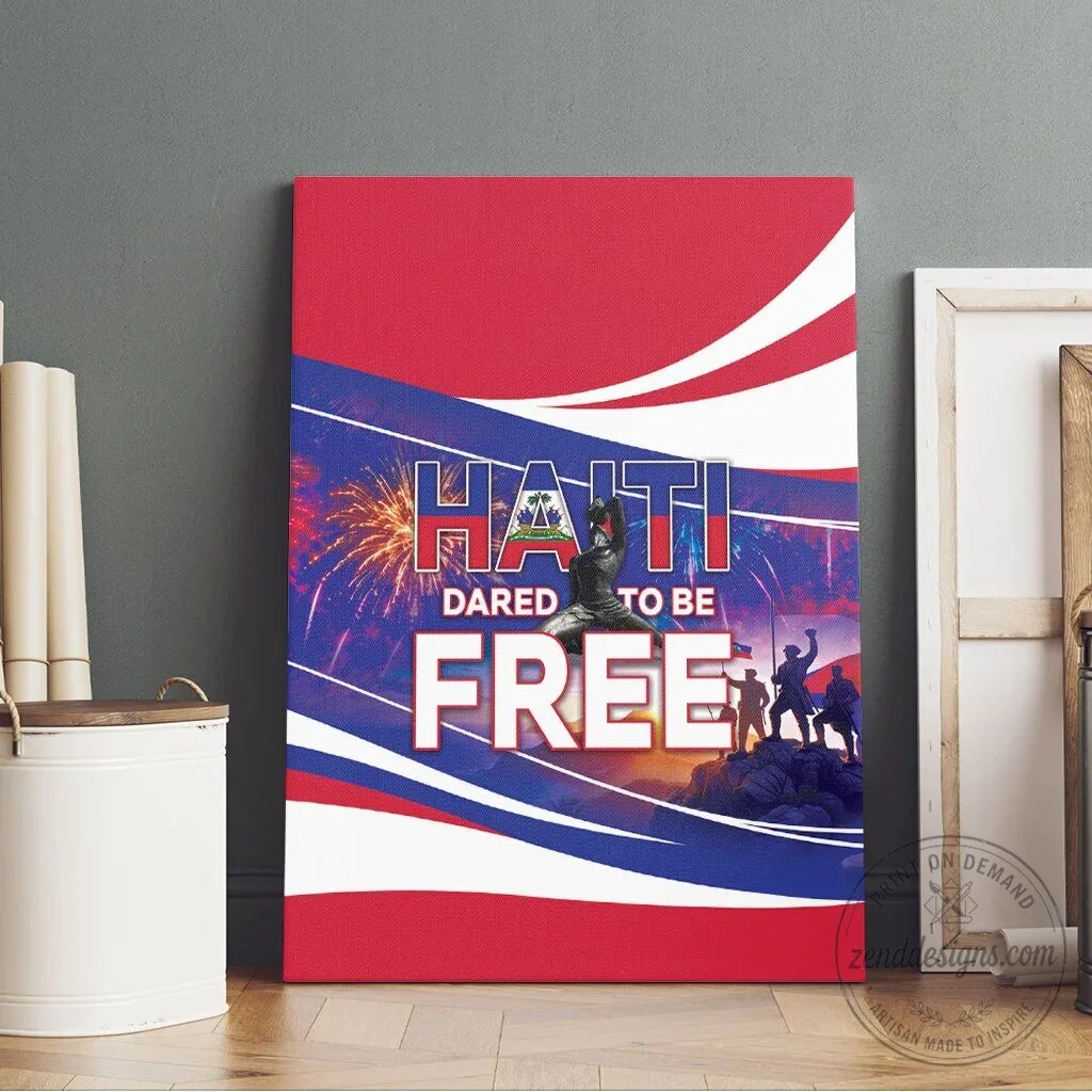 Haiti Dared To Be Free Independence Day Wall Art Canvas 11 Haiti Dared To Be Free Independence Day Wall Art Canvas
