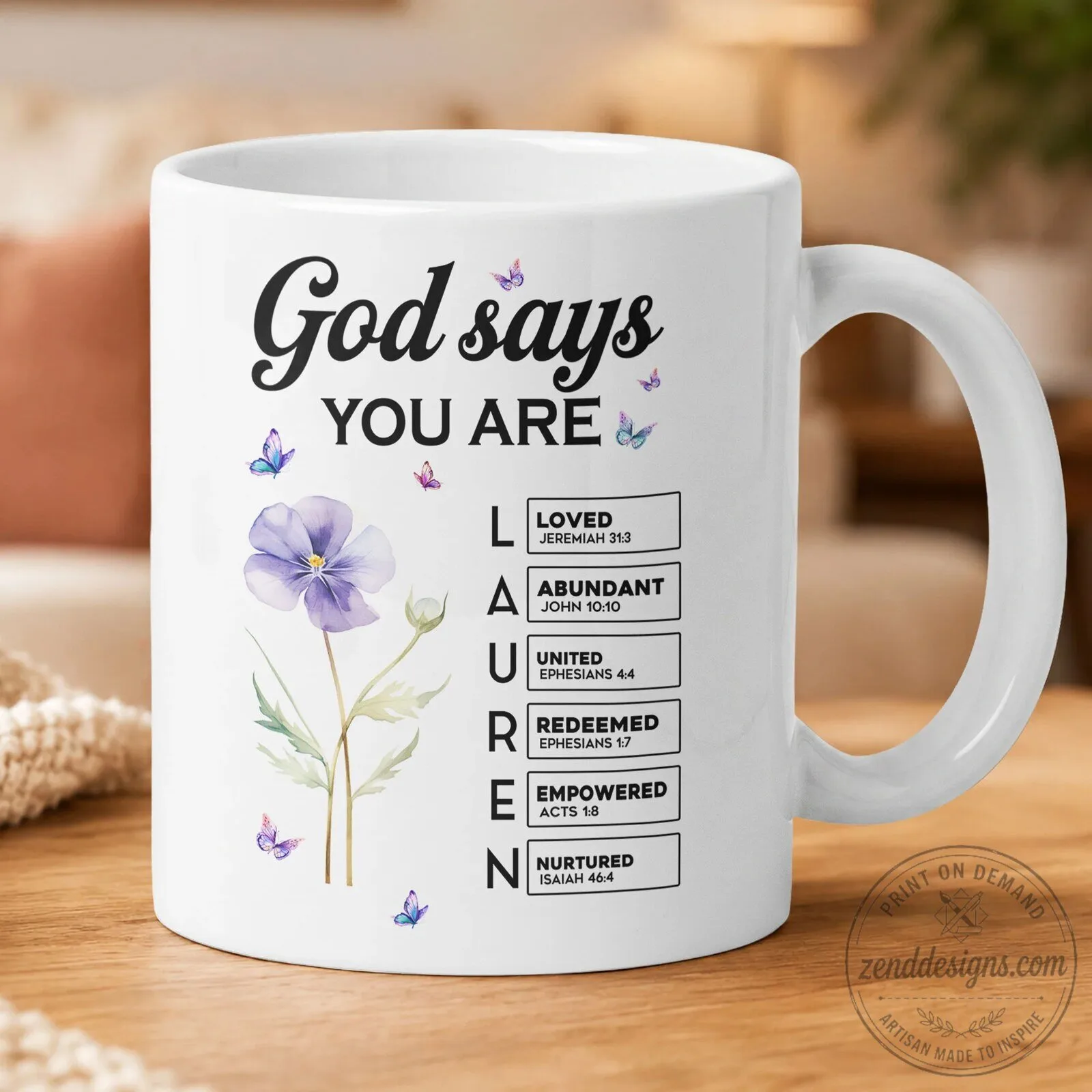 God Says I Am Bible Verse Christian Personalized Coffee Mug 12 God Says I Am Bible Verse Christian Personalized Coffee Mug