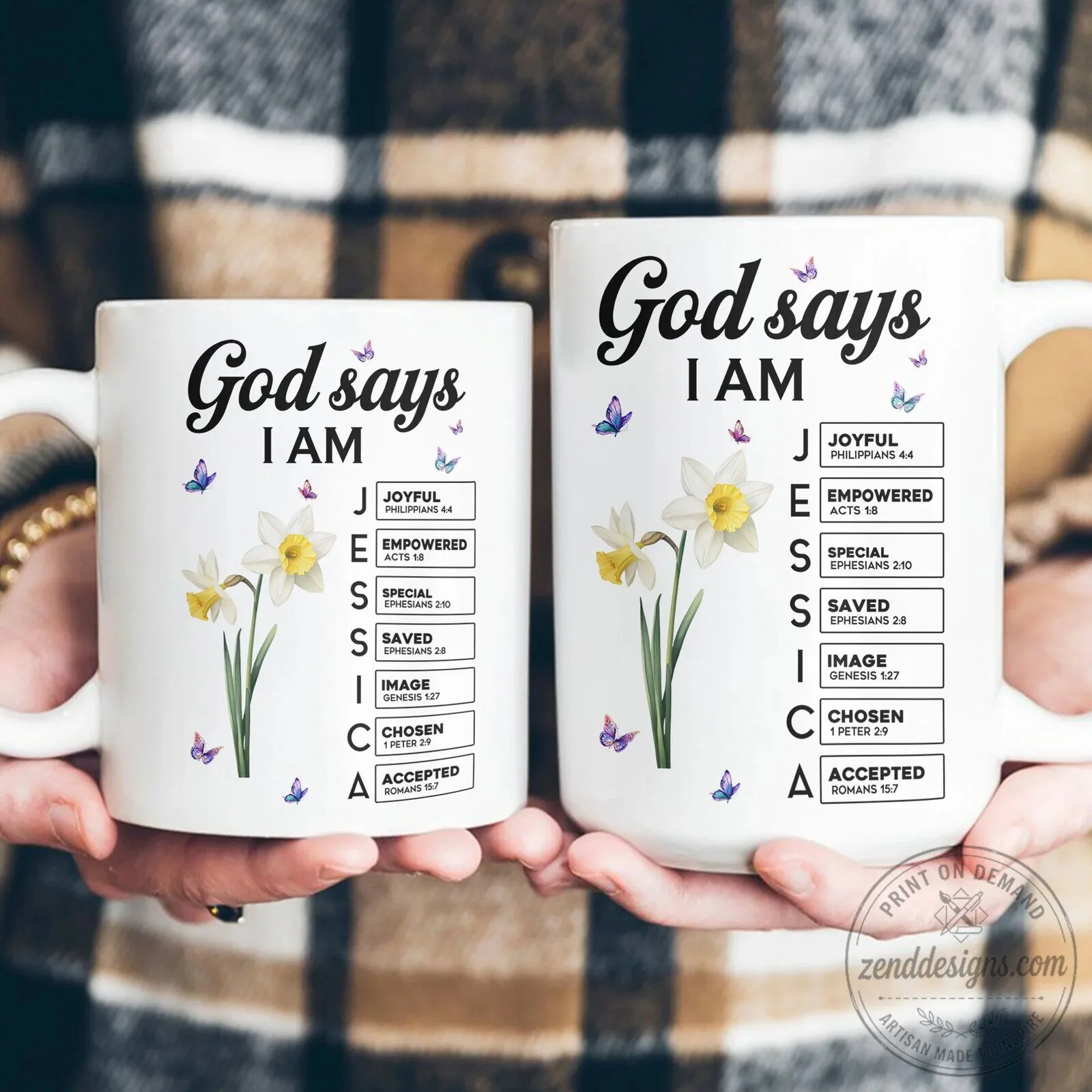 God Says I Am Bible Verse Christian Personalized Coffee Mug 14 God Says I Am Bible Verse Christian Personalized Coffee Mug