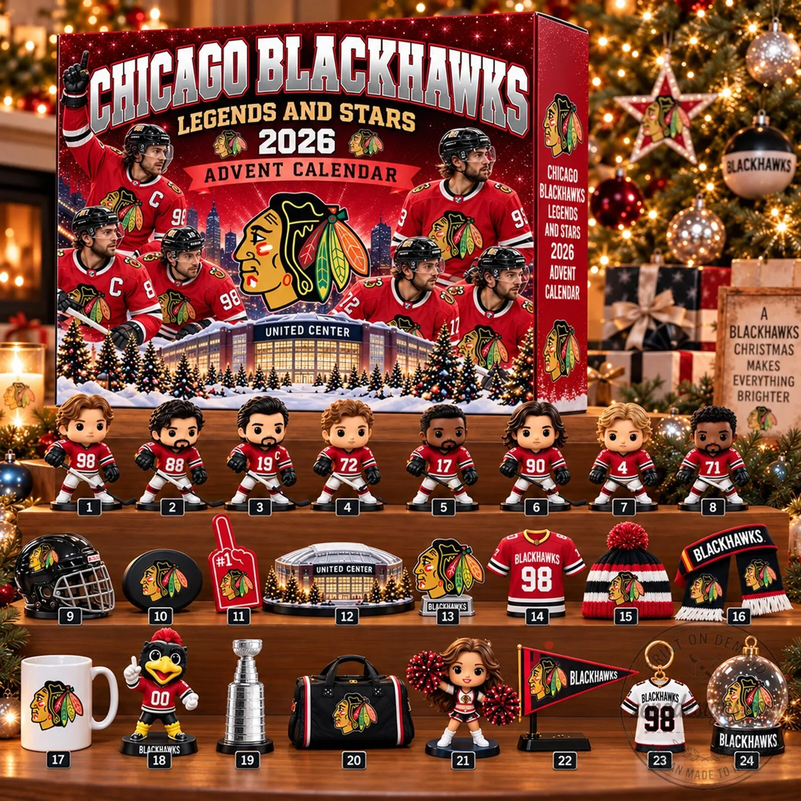 Chicago Blackhawks Legends and Stars 2026 Advent Calendar