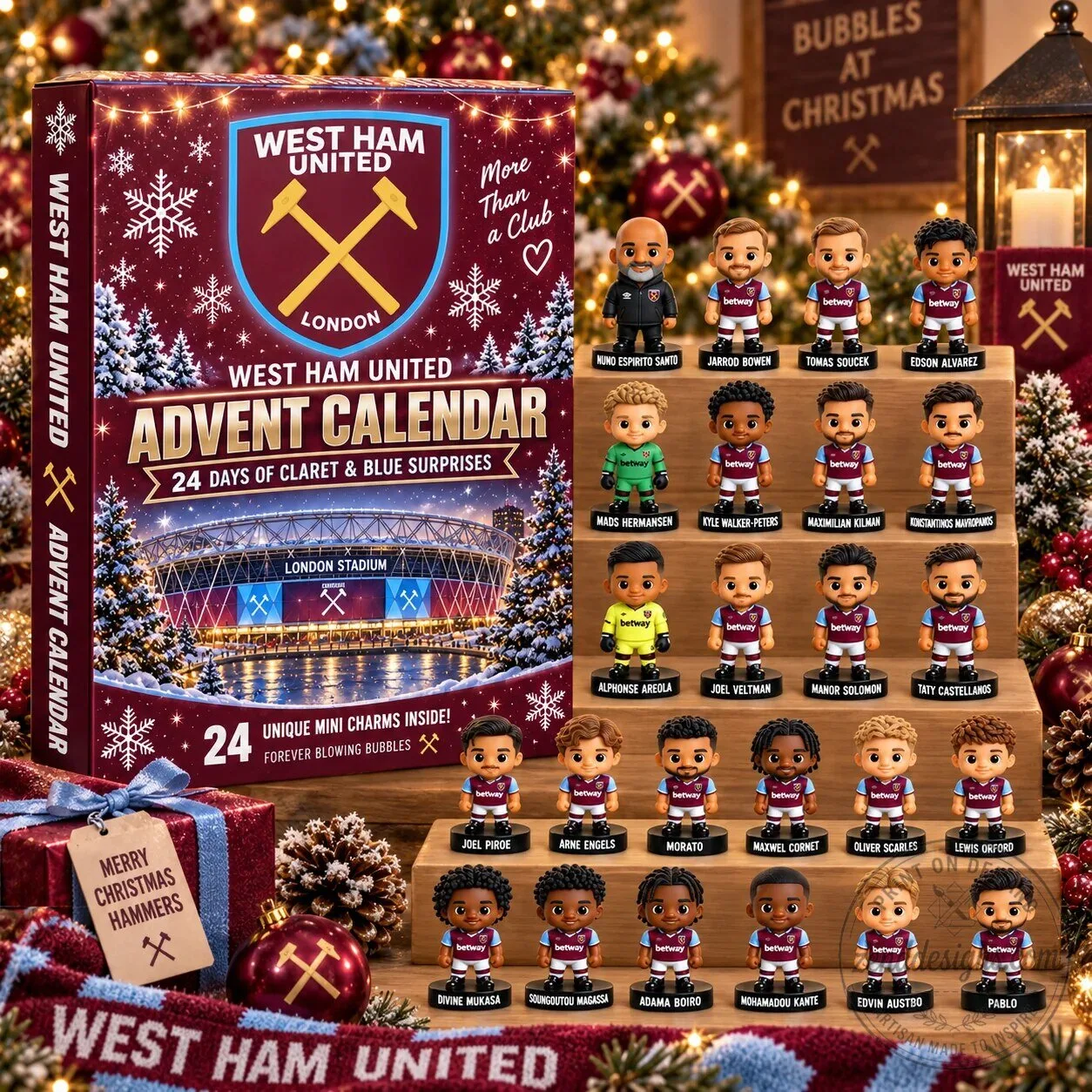 West Ham United Football Club 24 Day Christmas Advent Calendar