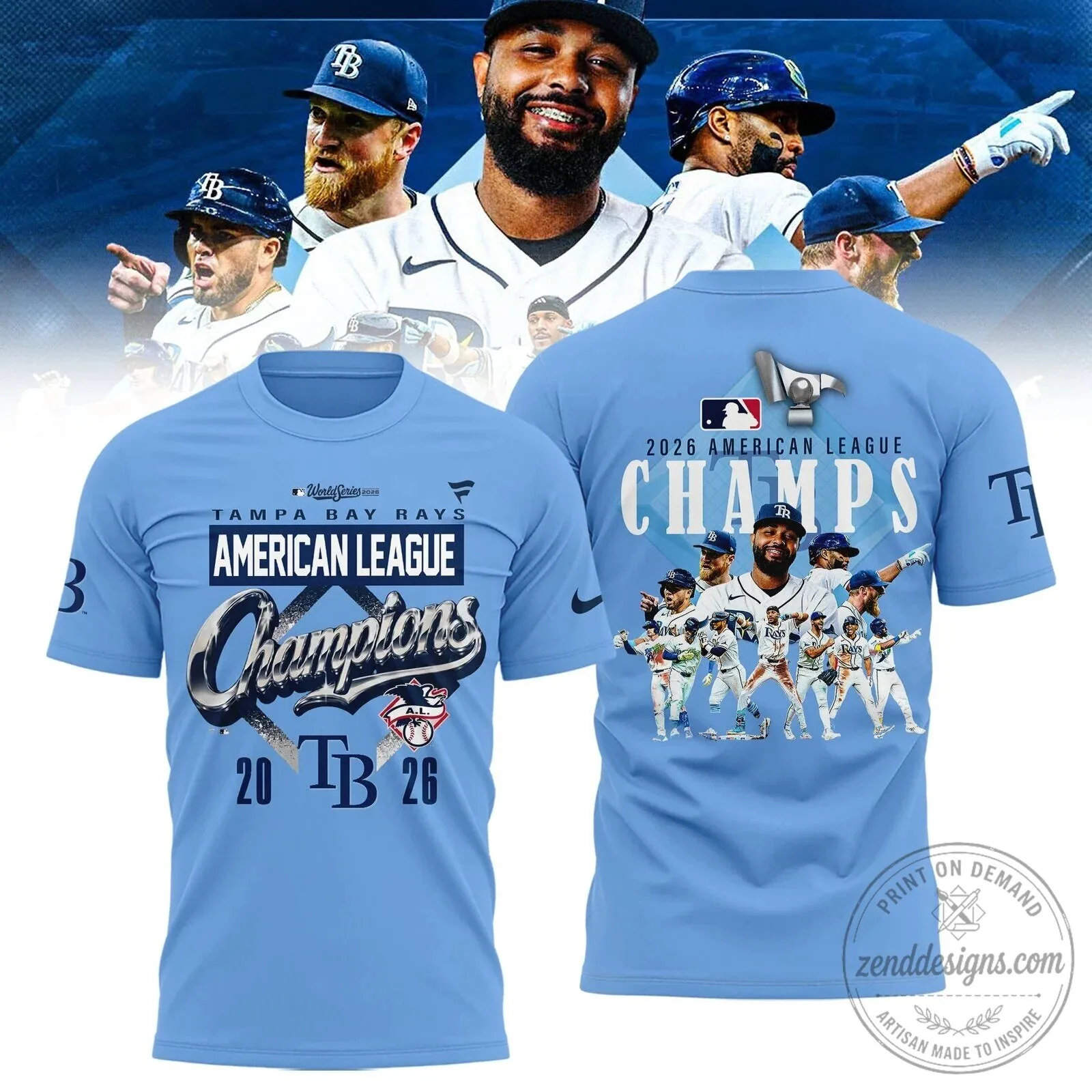 Tampa Bay Rays 2026 American League Champions T-Shirt