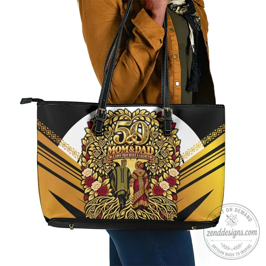 African 50th Anniversary Mom and Dad Love That Built A Legacy Tote Bag 5 African 50th Anniversary Mom and Dad Love That Built A Legacy Tote Bag
